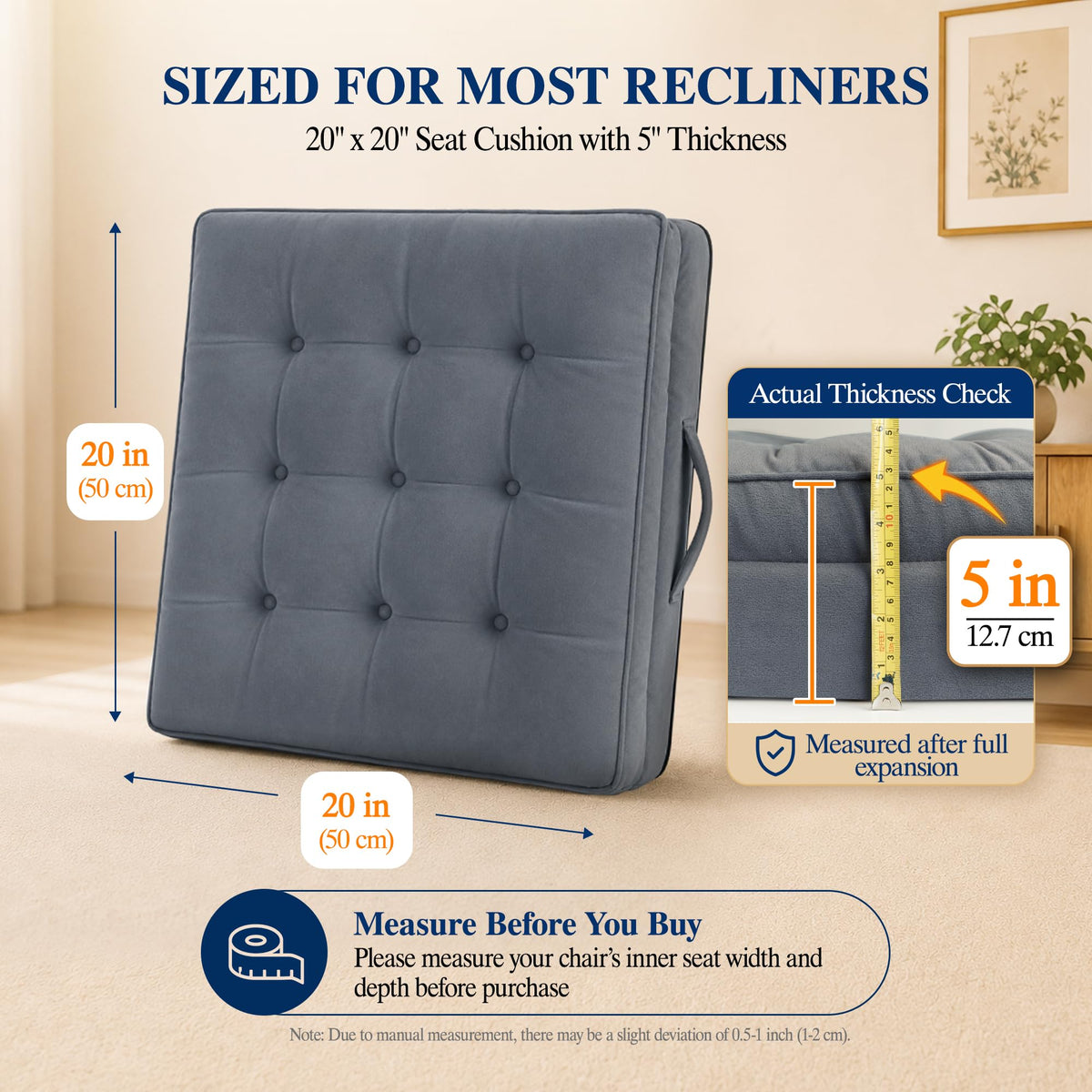 20x20x5 Recliner Seat Cushion P997780