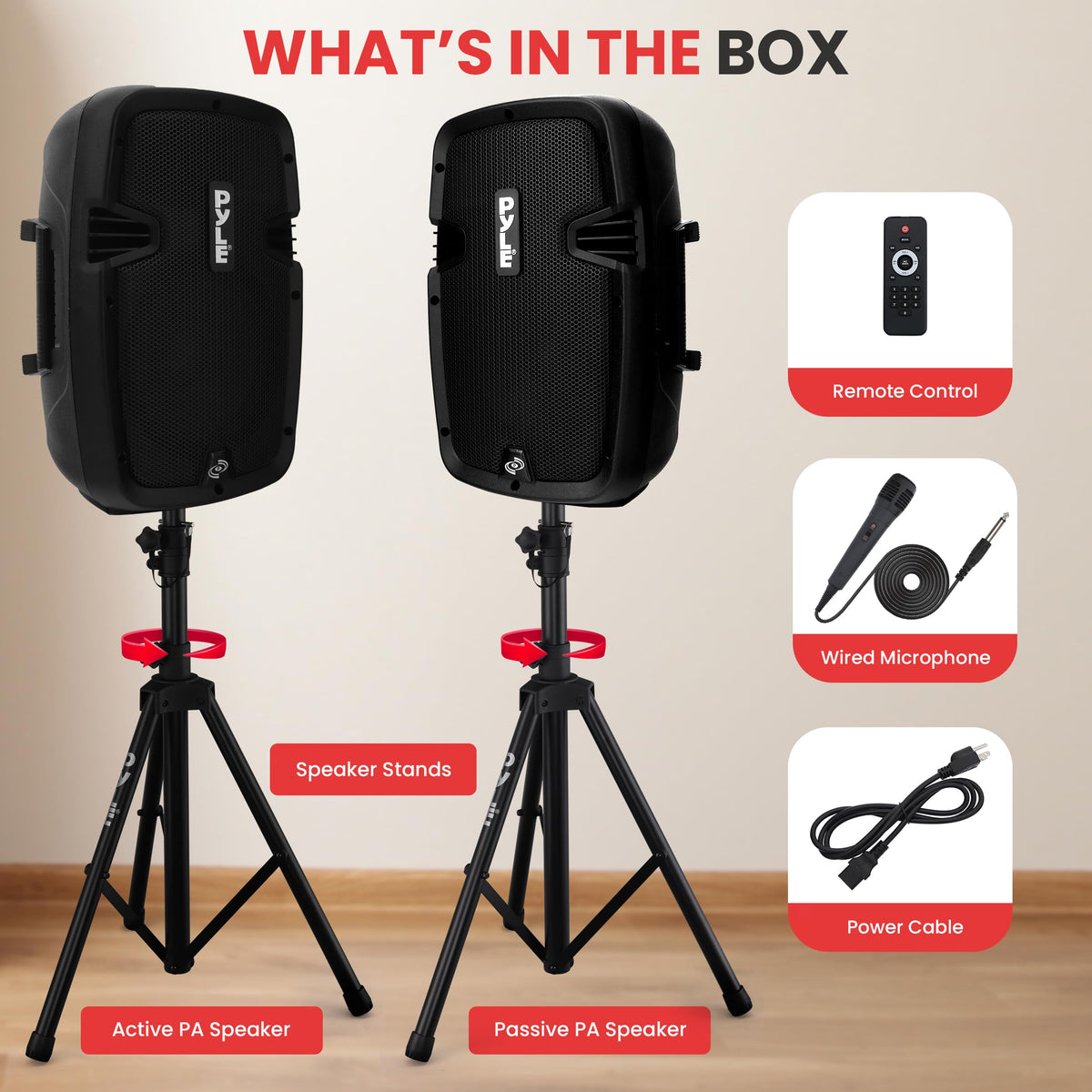 Dual 8inch 700 Watt Bluetooth PA Speaker System T670111