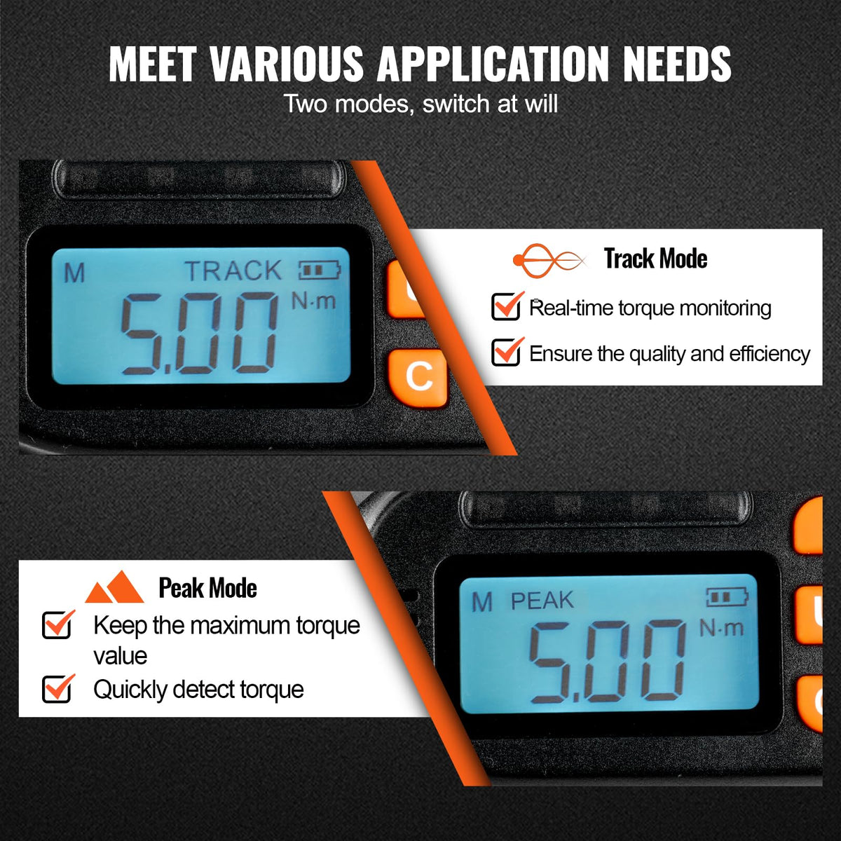 1/4" Drive Digital Torque Screwdriver with LCD, Bits & Case G4263
