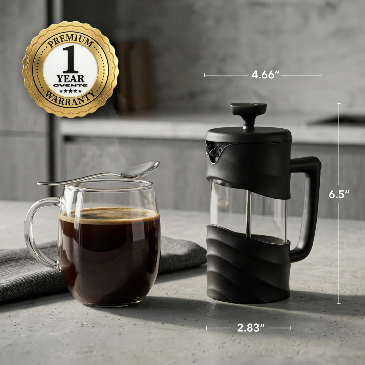 12oz French Press Coffee Maker R6302