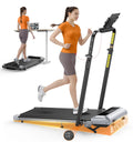 Folding Treadmill with Incline and Adjustable Handle Bar P688