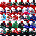 Light Up Christmas Hats Bulk LED Beanies L28125