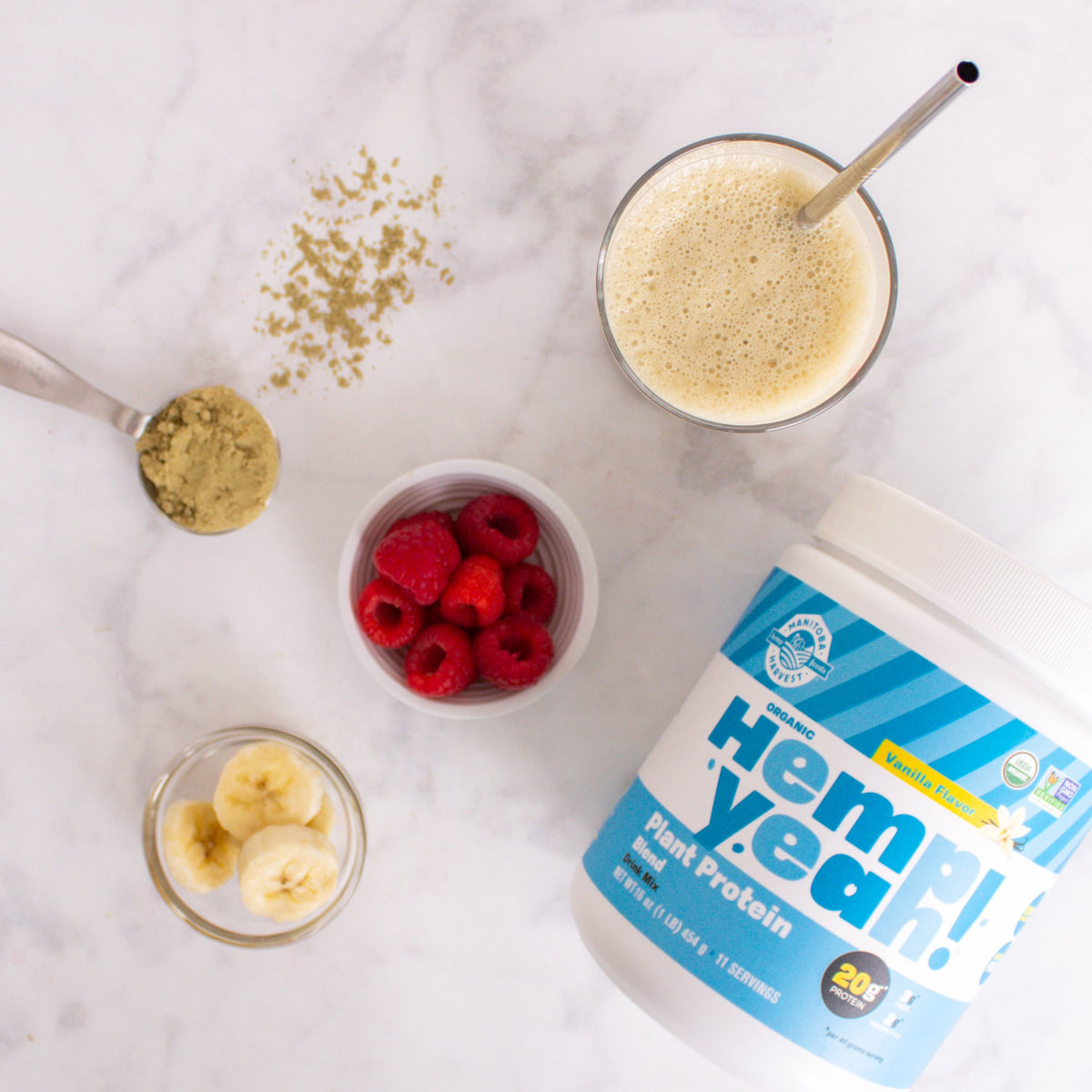 Organic Plant-Based Protein Powder Vanilla 16oz R489834