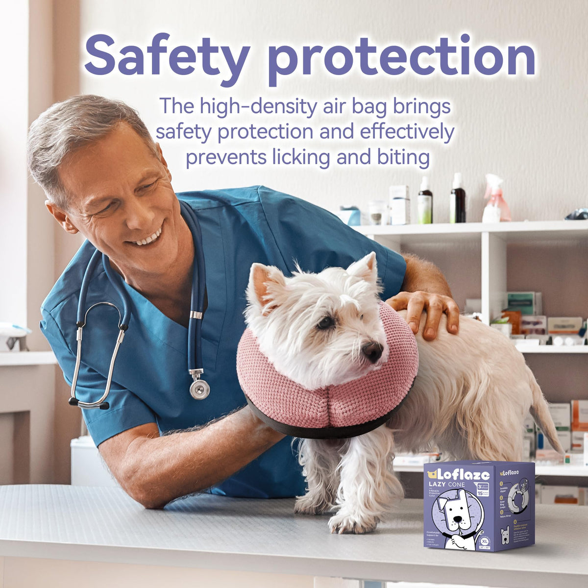 Soft Inflatable Dog Cone Collar G600