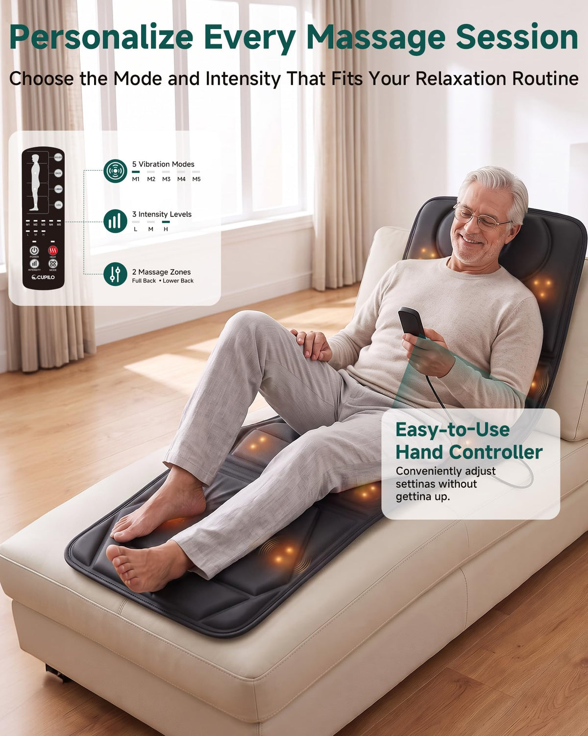 Full Body Massage Mat with Heat O768949