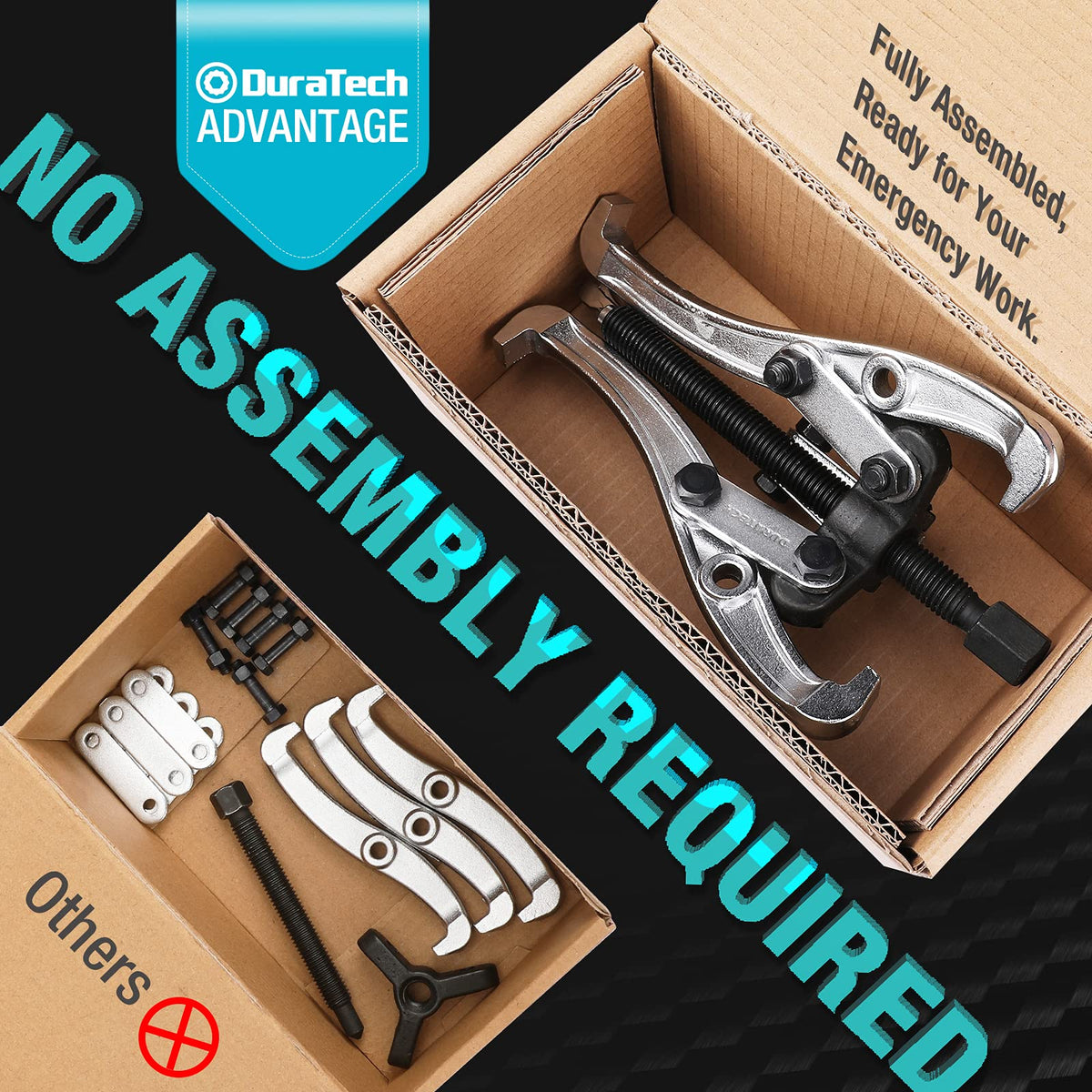 6-Inch 3-Jaw Gear Puller CR-V Steel X817