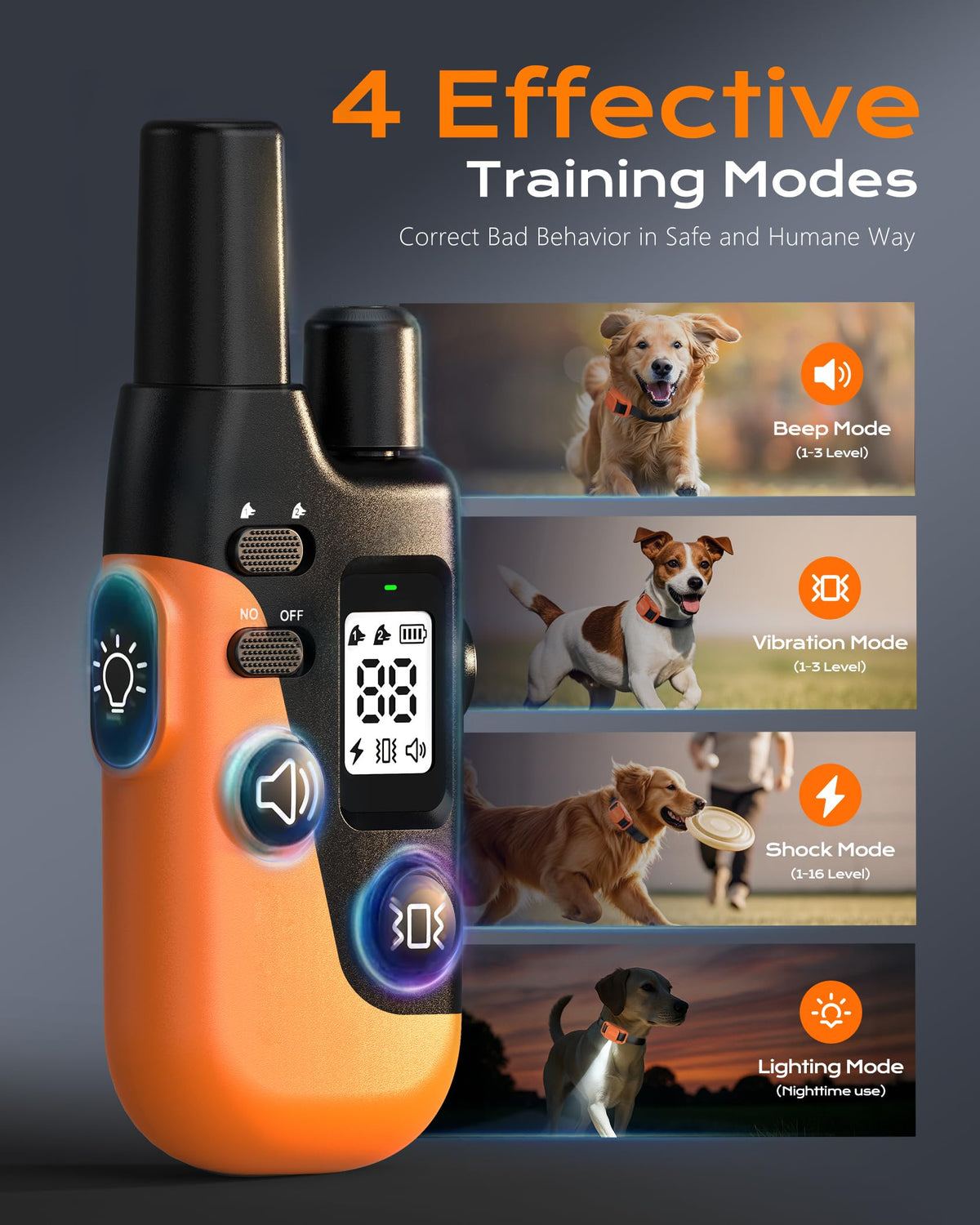 Dog Training Collar with Remote F7607