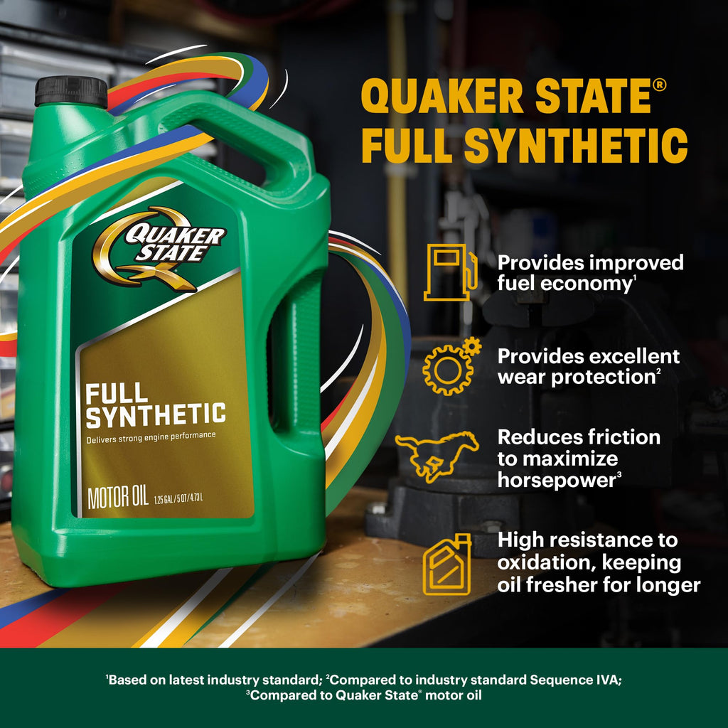 10W-30 Full Synthetic Motor Oil, 5 Quart O94529