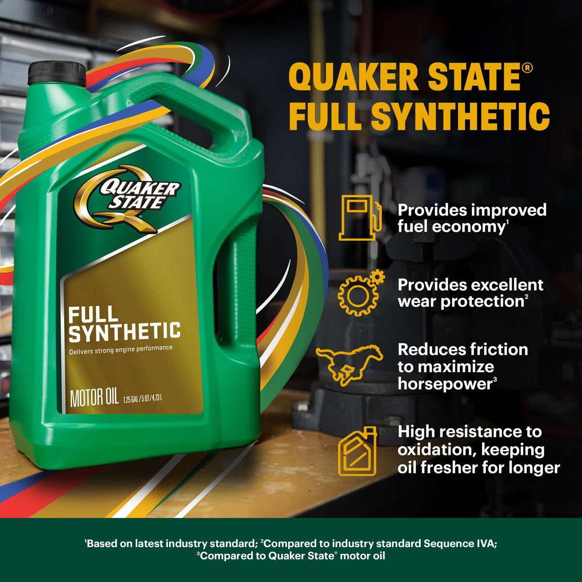 10W-30 Full Synthetic Motor Oil, 5 Quart O94529