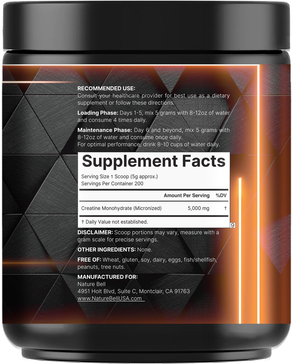 Micronized Creatine Monohydrate Powder O359