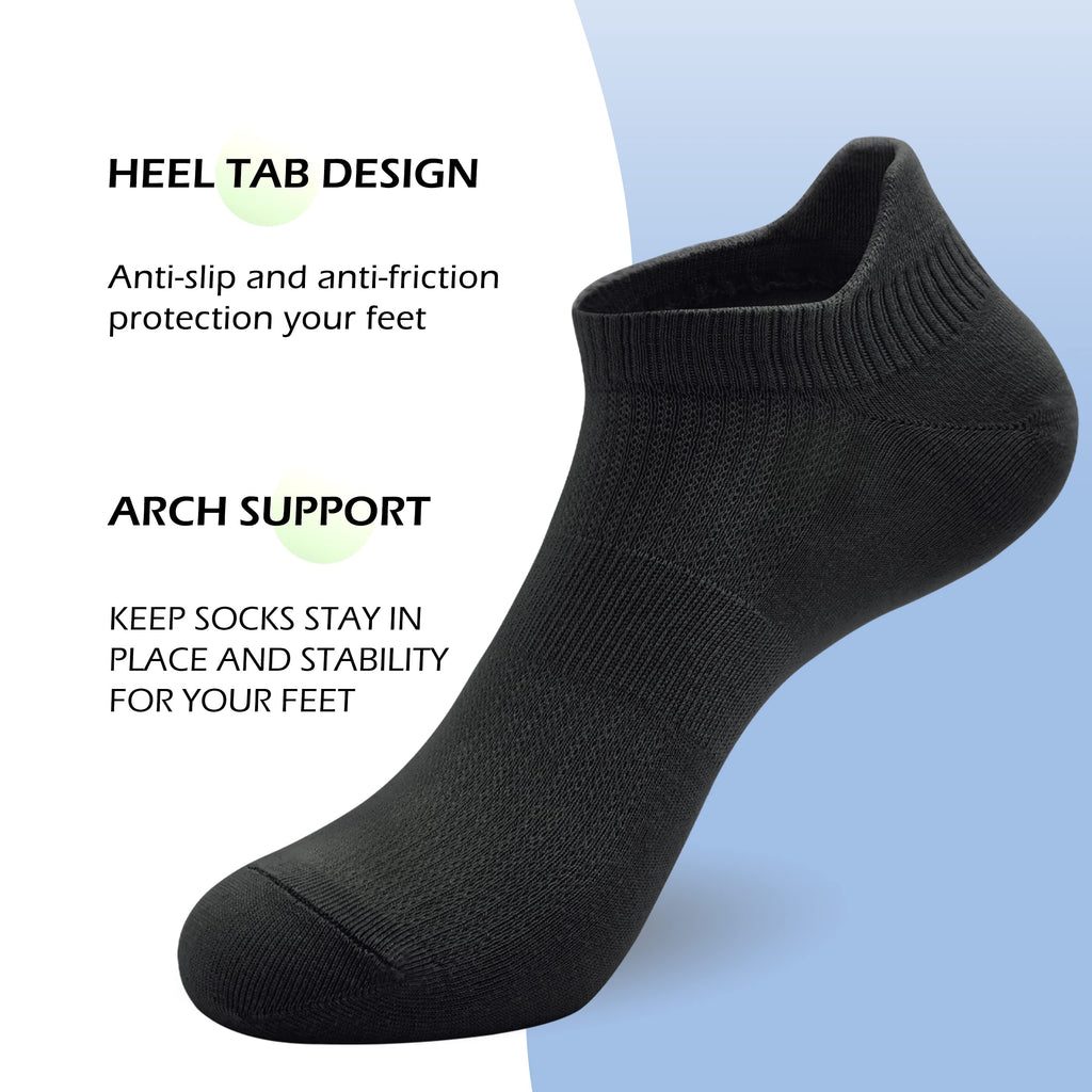 Viscose Bamboo Low Cut No Show Socks 5 Pairs Q824054