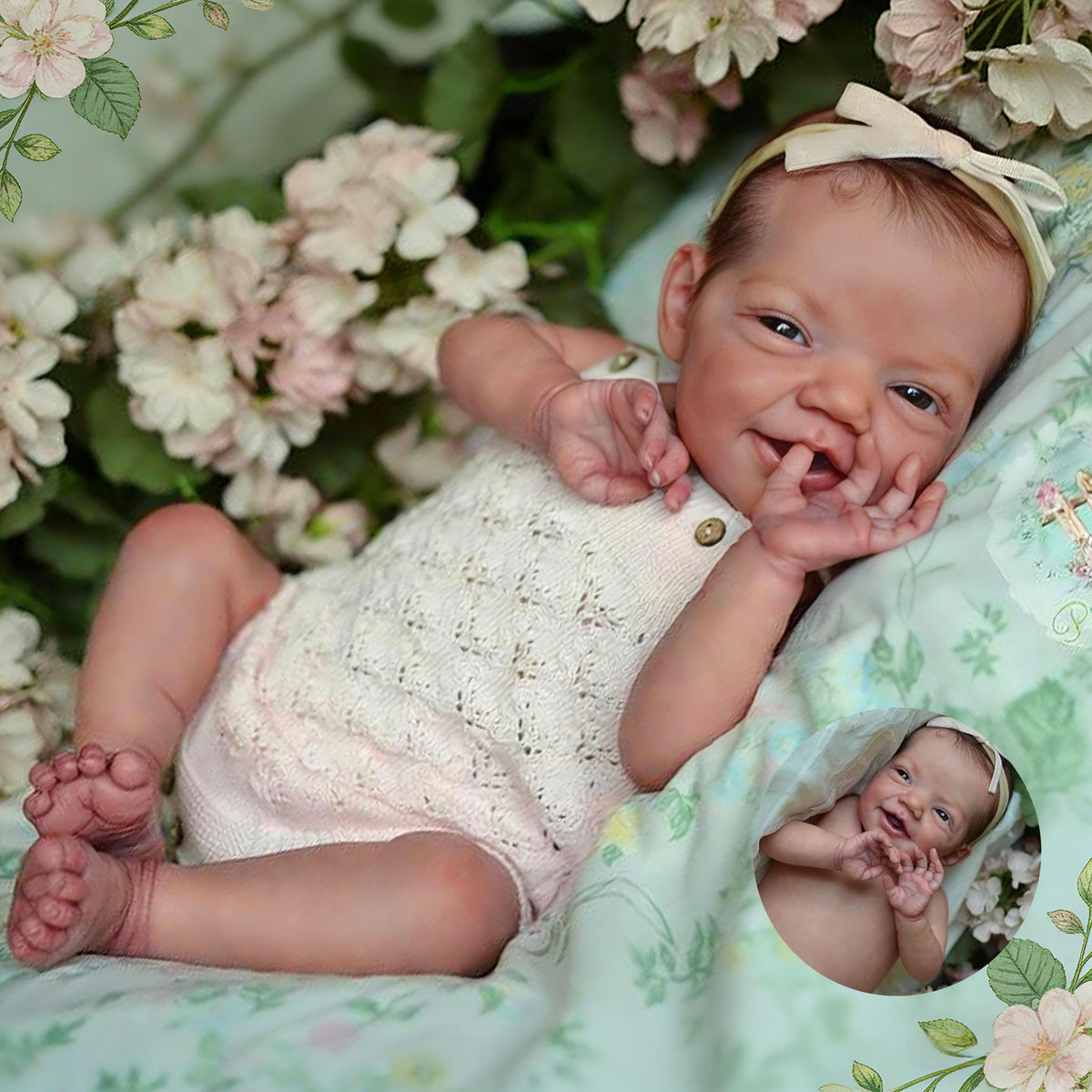 20 in Full Silicone Reborn Baby Doll Girl T3294