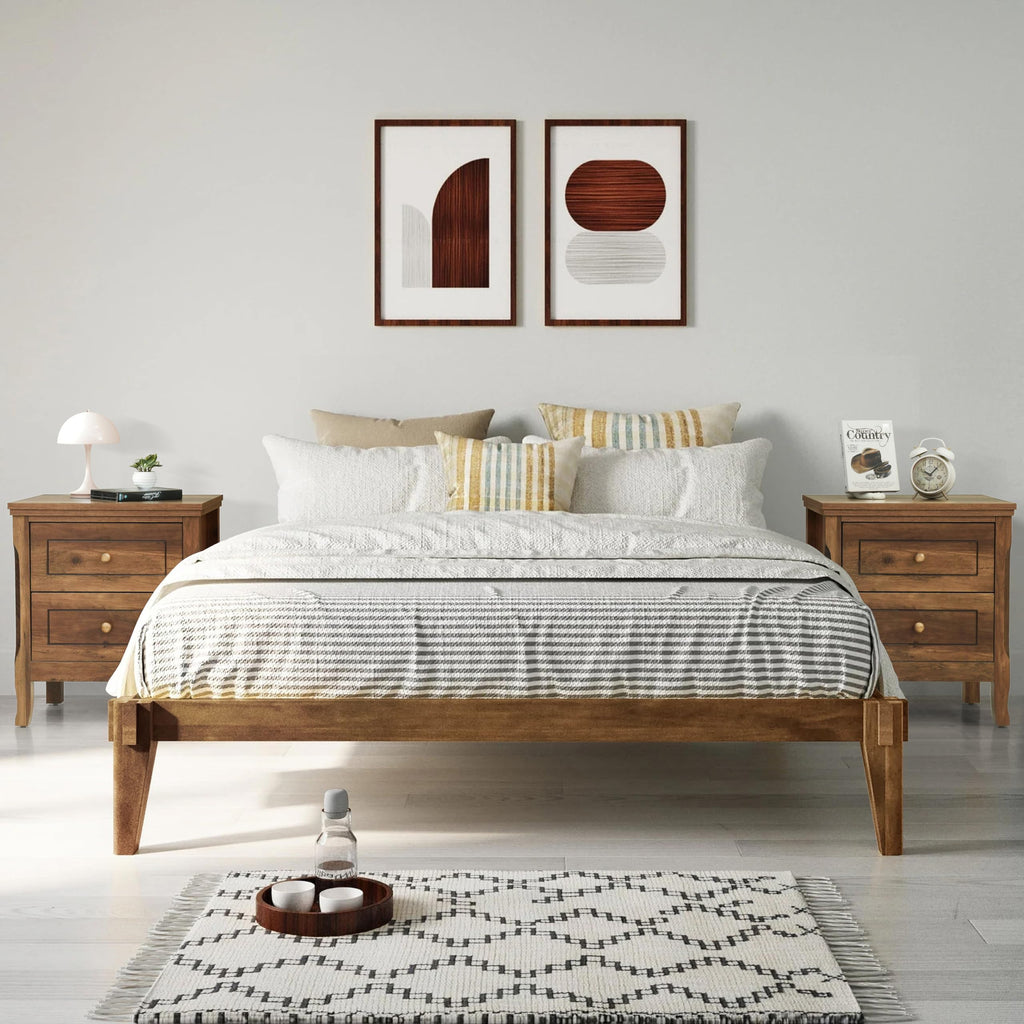 2 Drawer Wood Nightstand Set of 2 N226616