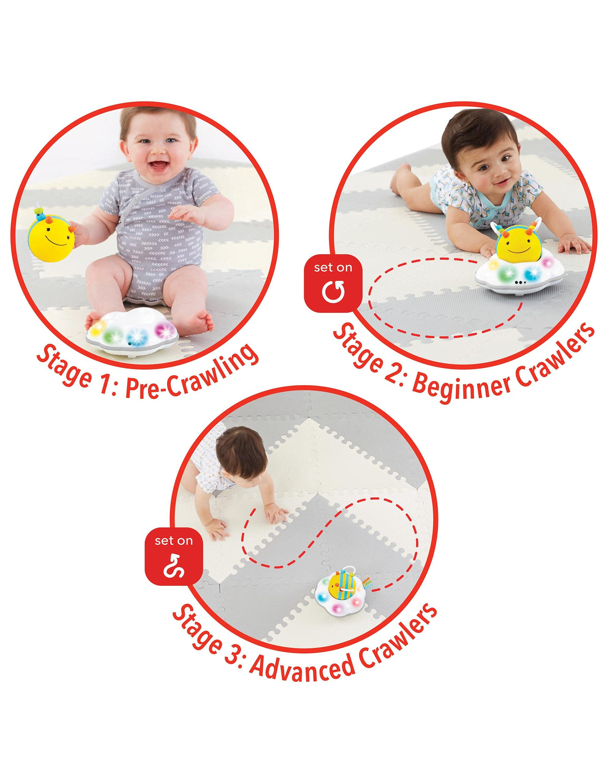 3 in 1 Baby Activity Center + 3-Stage Developmental Learning Crawl Toy K339