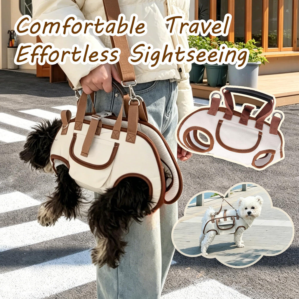 Hands Free Dog Backpack Carrier for Small Dogs, Breathable Pet Carrier with Adjustable Straps Y15089