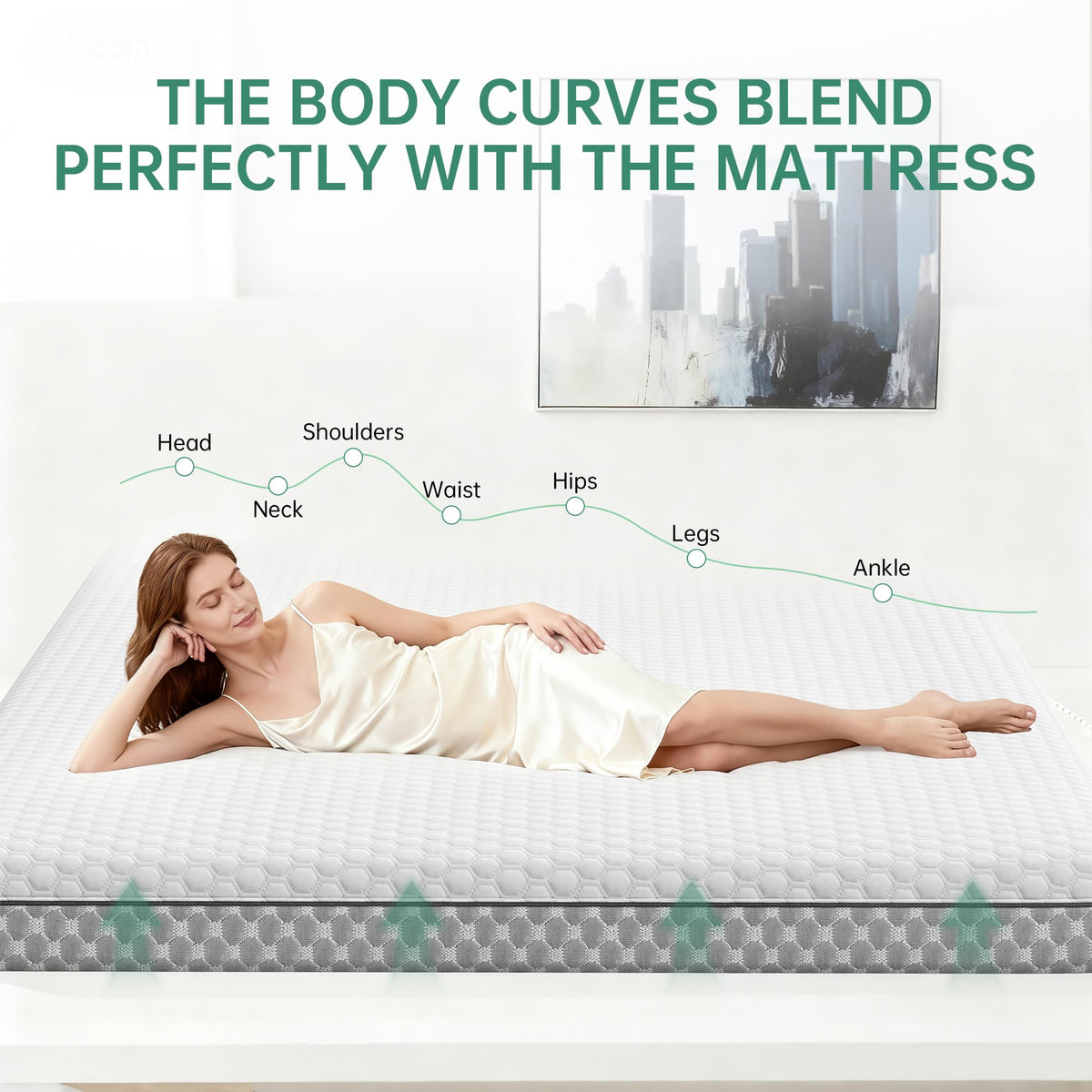 5 Inch Gel Memory Foam Twin Mattress Y475016