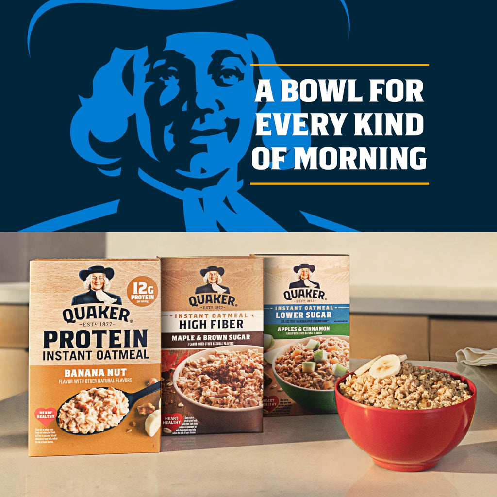 Organic Maple & Brown Sugar Instant Oatmeal, 8 Packets (6 Boxes) L96322