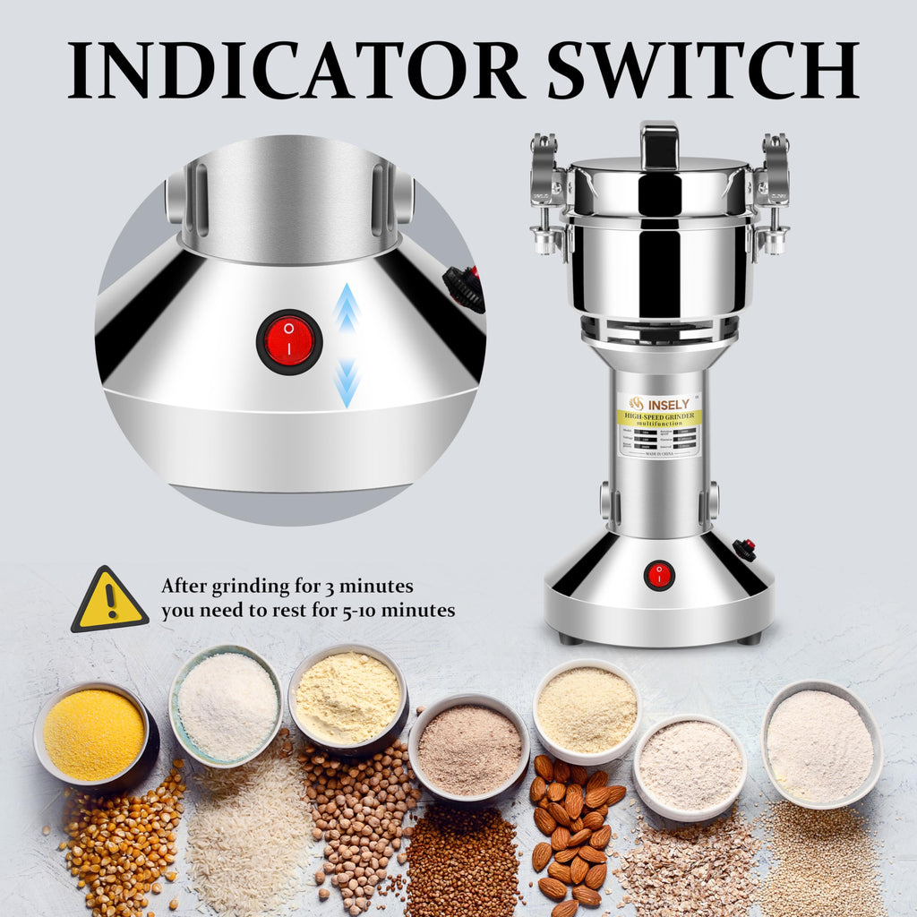 150g Electric Stainless Steel Grain Mill T3990