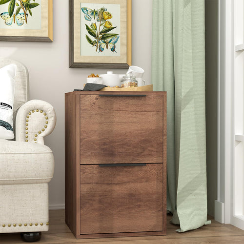 2 Drawer Filing Cabinet with Hanging Rail W424