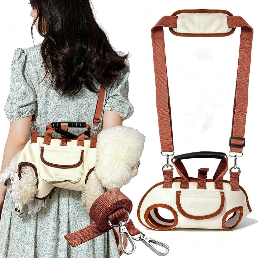 Hands Free Dog Backpack Carrier for Small Dogs, Breathable Pet Carrier with Adjustable Straps Y15089