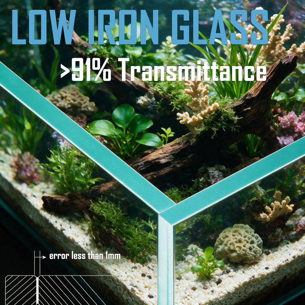 1.5 Gallon Glass Aquarium Starter Kit with Filter and LED Light P441690