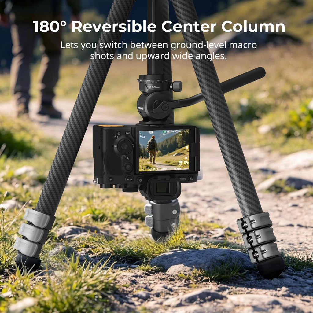 Carbon Fiber Compact Travel Tripod with Fluid Head P949644