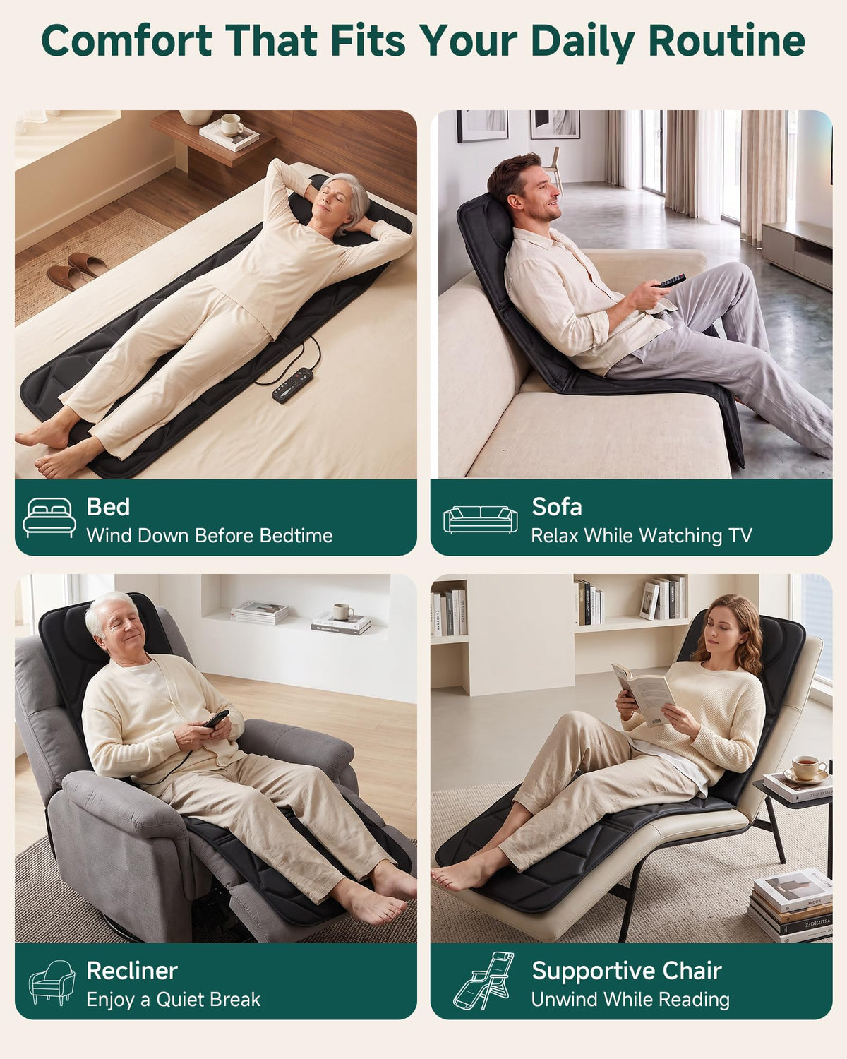 Full Body Massage Mat with Heat O768949
