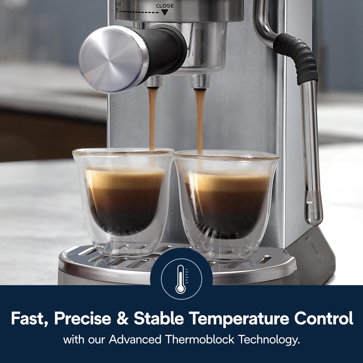 Compact Espresso Machine with Milk Frother R570