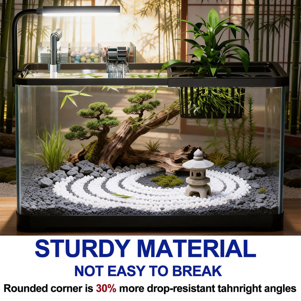 5 Gallon Plastic Fish Tank with Filter and Lid P79826