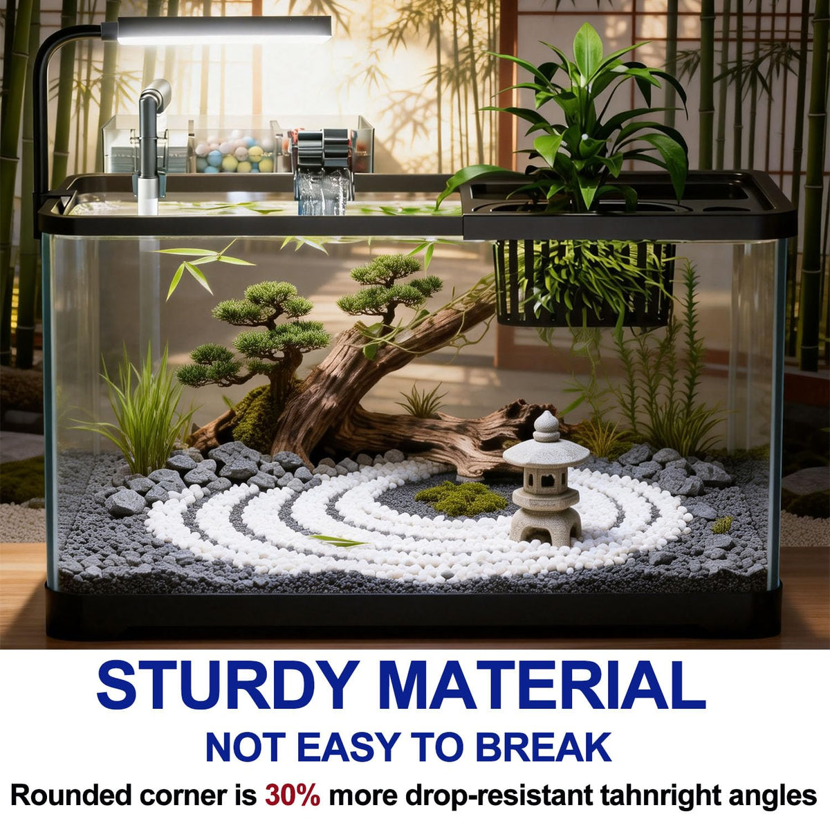 5 Gallon Plastic Fish Tank with Filter and Lid P79826
