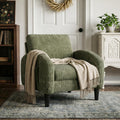 Green Accent Chair with Side Pockets W294832