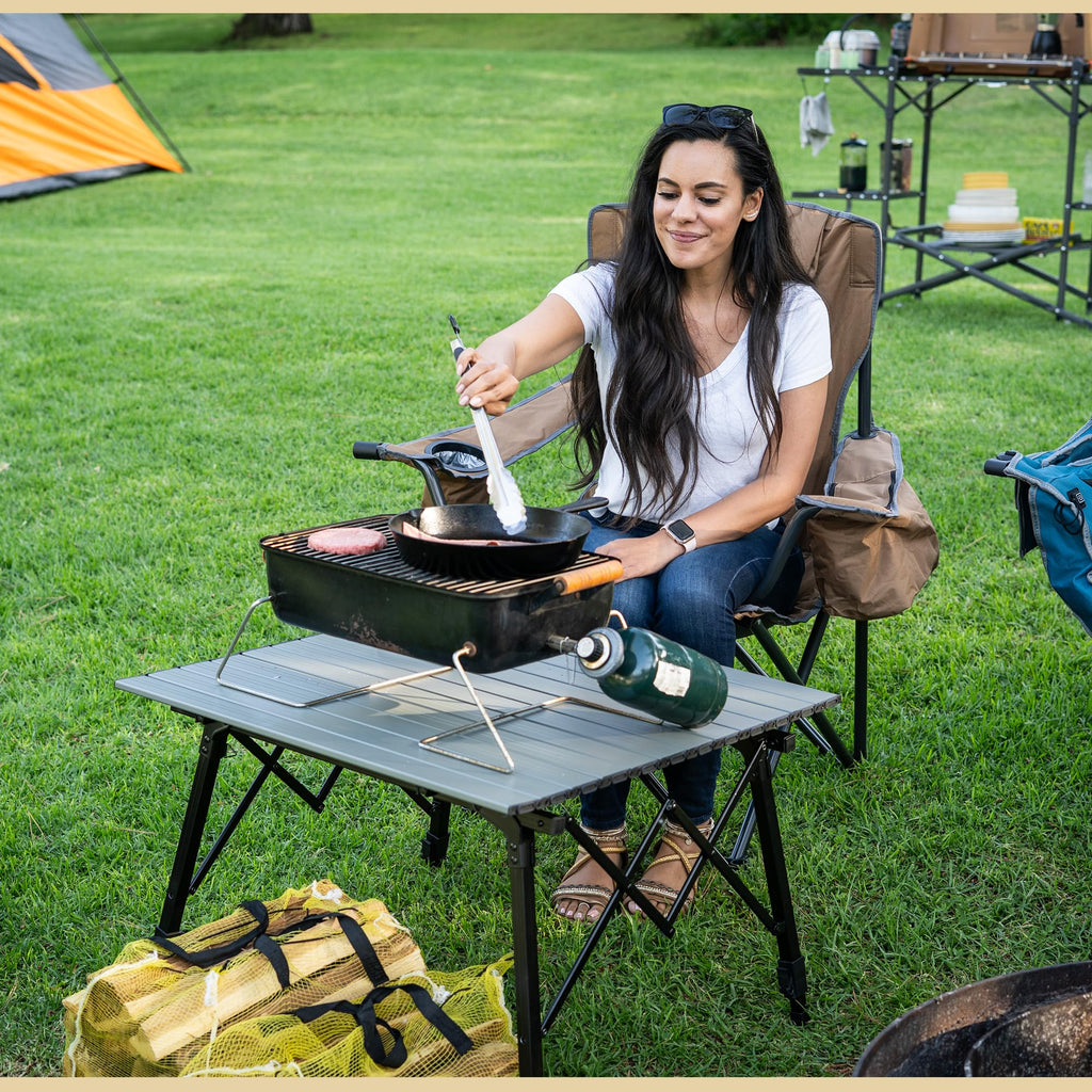 39 in Aluminum Folding Camp Table E82161