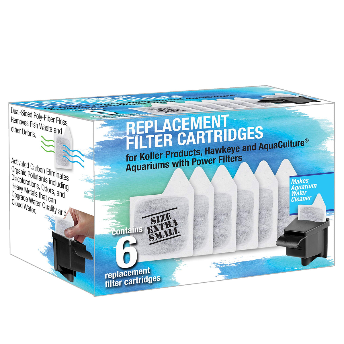 Replacement Filter Cartridges XS 6 Count White Y968150