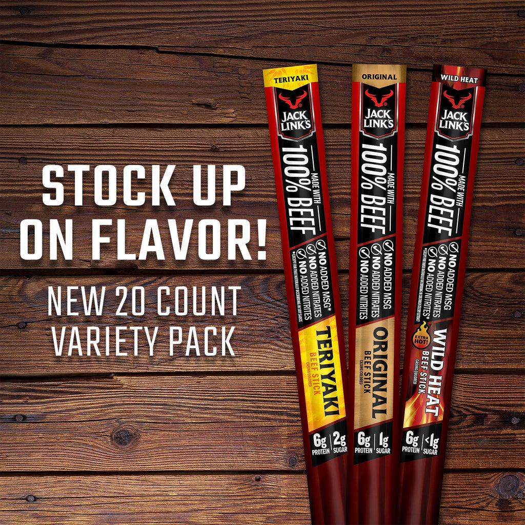 Beef Sticks 0.92 Oz 20 Count Pack of 40 R46609