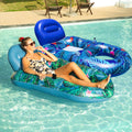 Inflatable Pool Float Chair with Cup Phone Holder Q777214