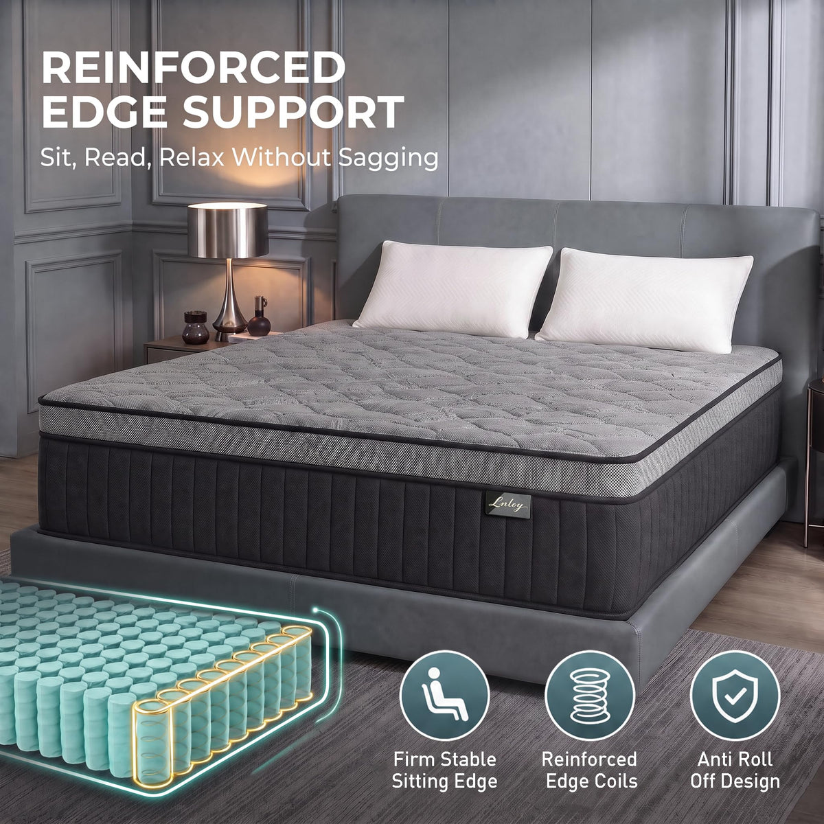 Full Size 12 Inch Hybrid Mattress I69081