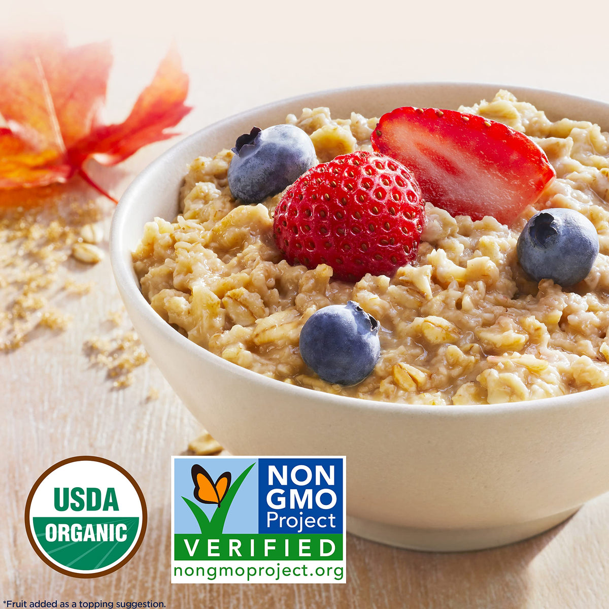 Organic Maple & Brown Sugar Instant Oatmeal, 8 Packets (6 Boxes) L96322