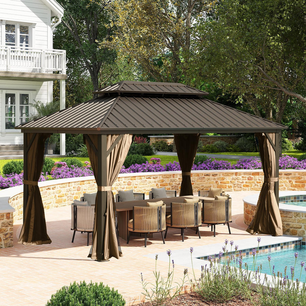 10'X14' Metal Outdoor Gazebo H216